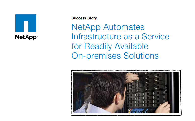 NetApp Automates Infrastructure